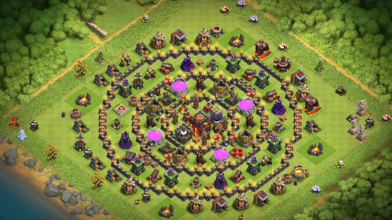 Clash of clans войска. 10 ТХ Clash of Clans. 10 Ратуша в Clash of Clans. 10th. Th 10 Base.